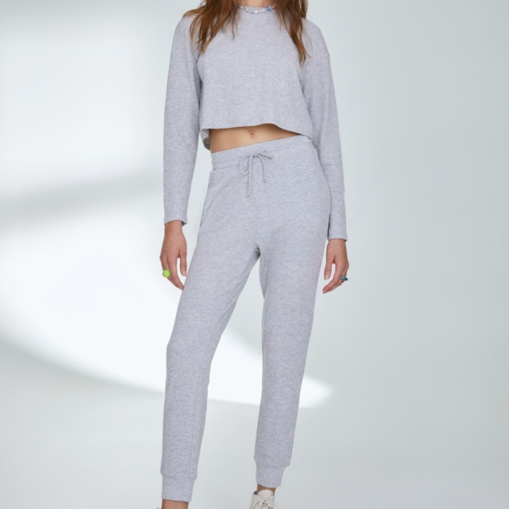 Aritzia Gray Pajama Set